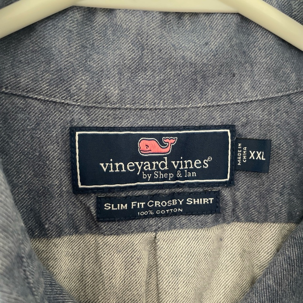 Vineyard Vines Blue Slim Fit Crosby Shirt
